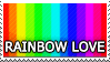 rainbow love stamp